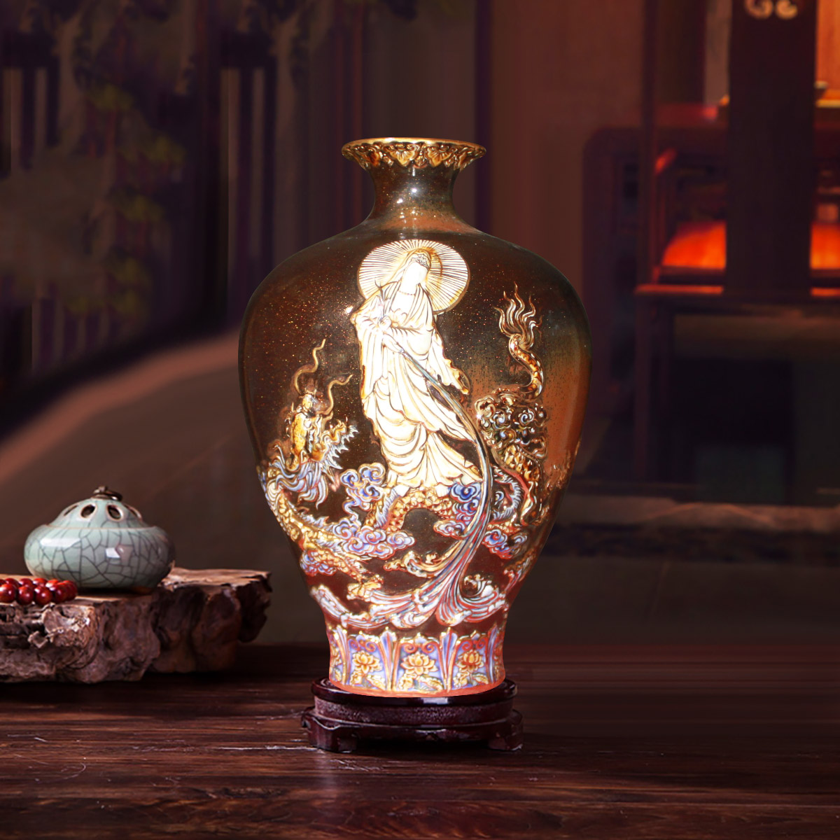 bình gốm phong thủy cho người mệnh thủy