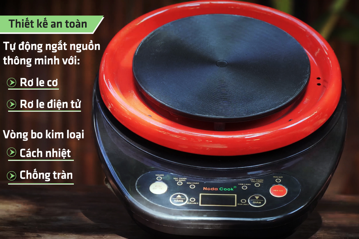 Nồi nấu nhanh NodaCook an toàn