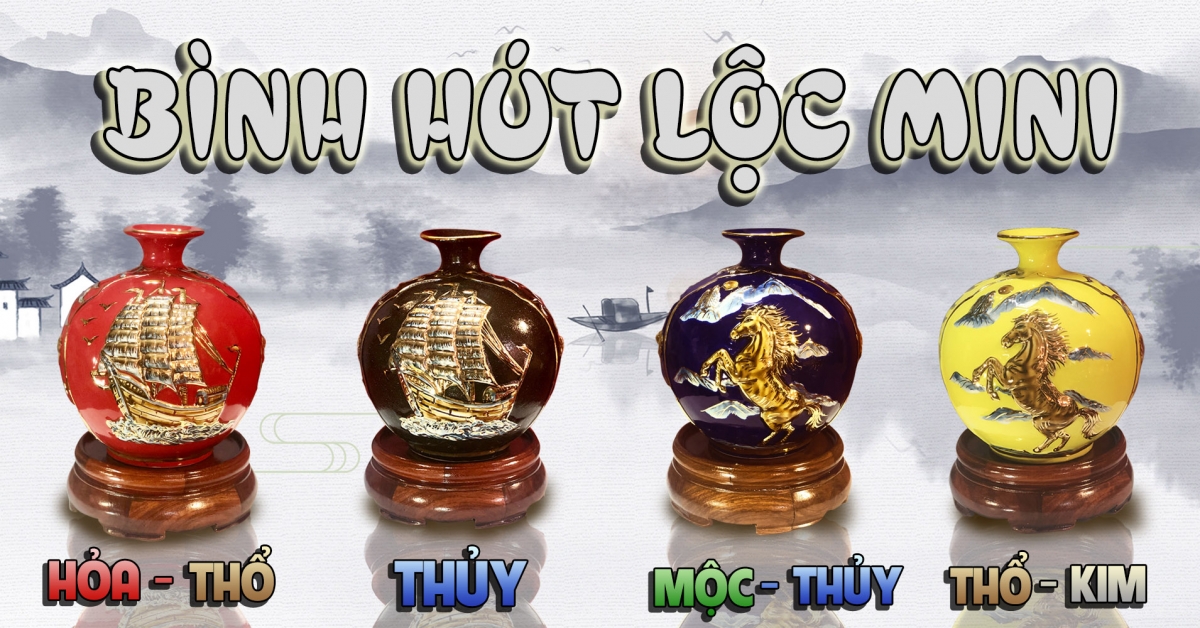 Bình hút lộc mini theo mệnh