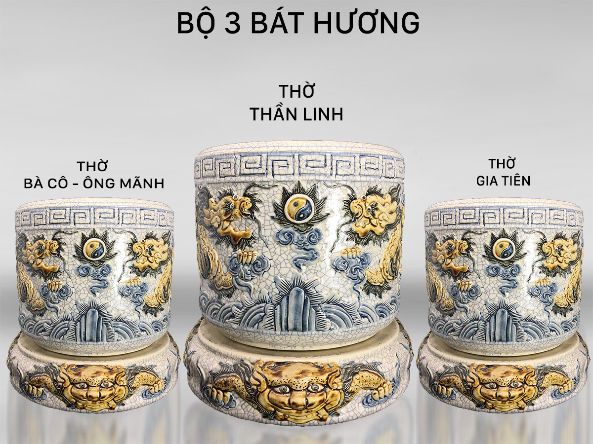 Bo 3 bat huong tren ban tho gia tien