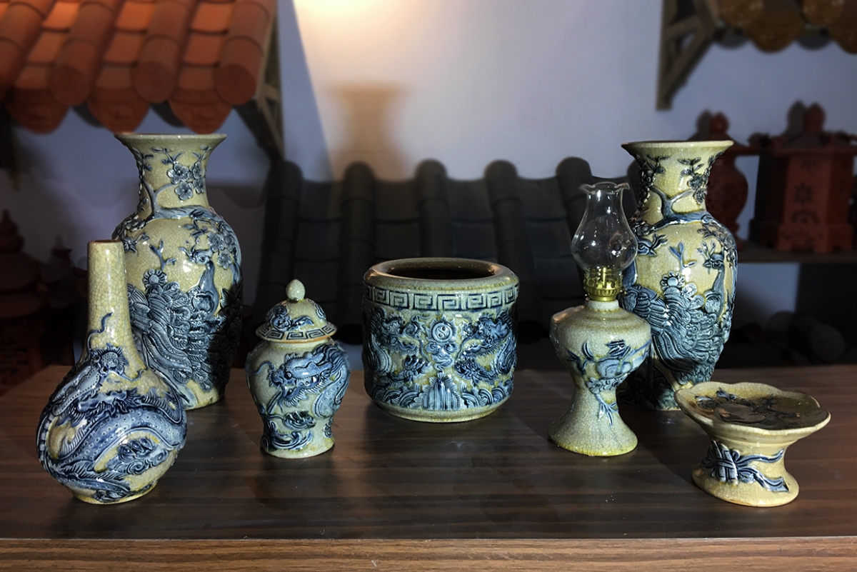 bo do tho men ran bong hoang luu ly gom su hai long Bat Trang