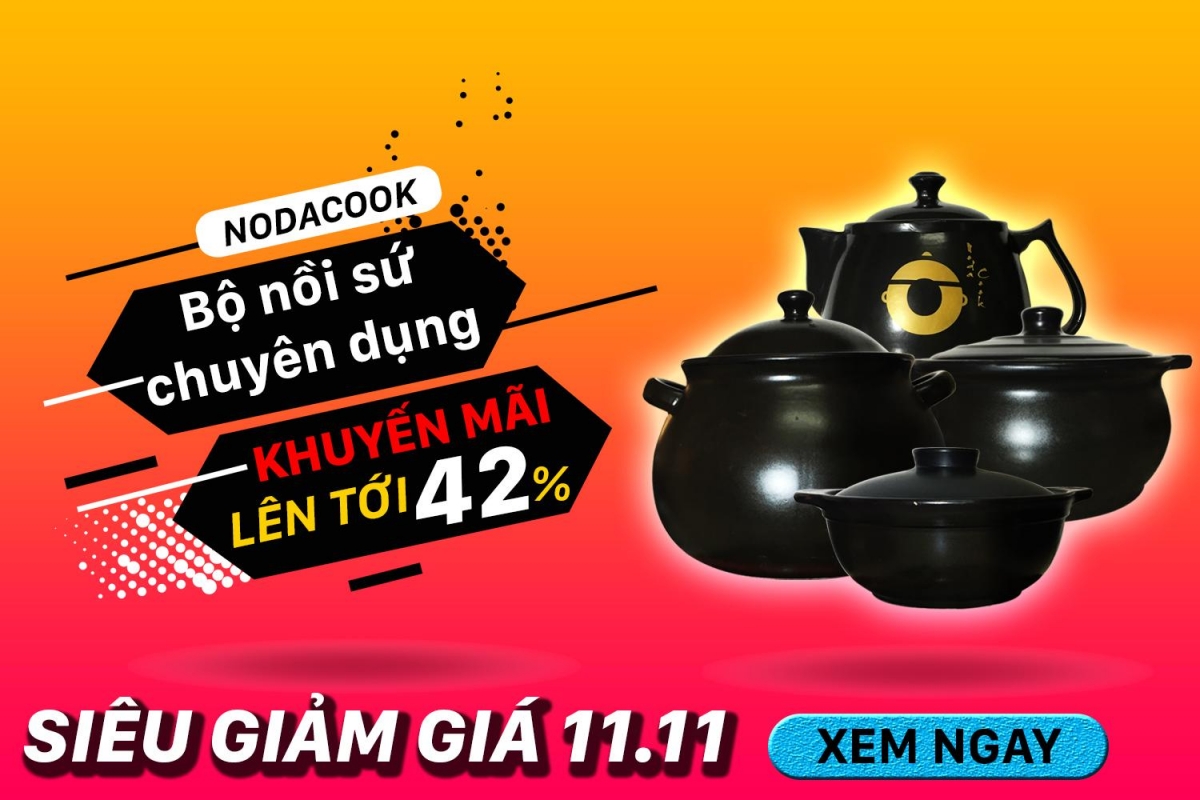 bộ nồi sứ nodacook