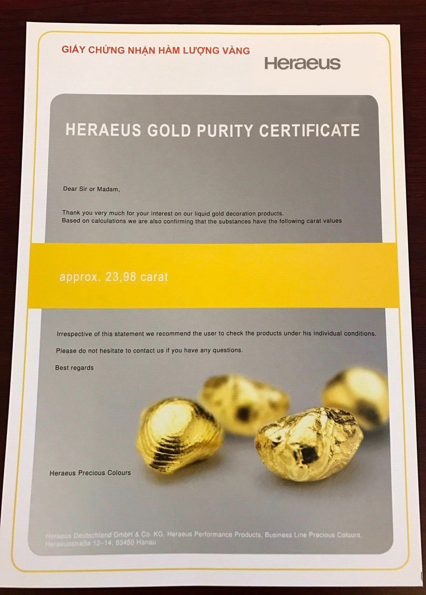hàm lượng vàng 24K