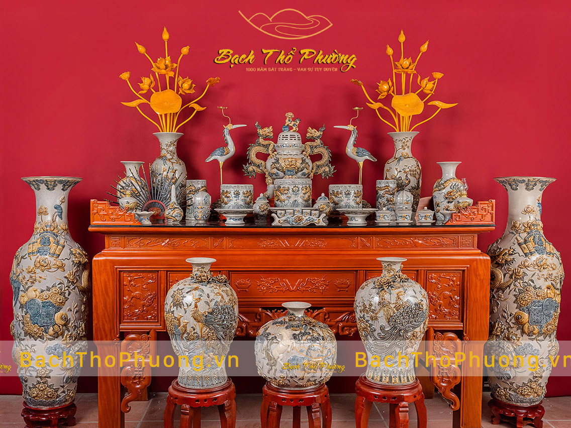 đồ thờ men rạn