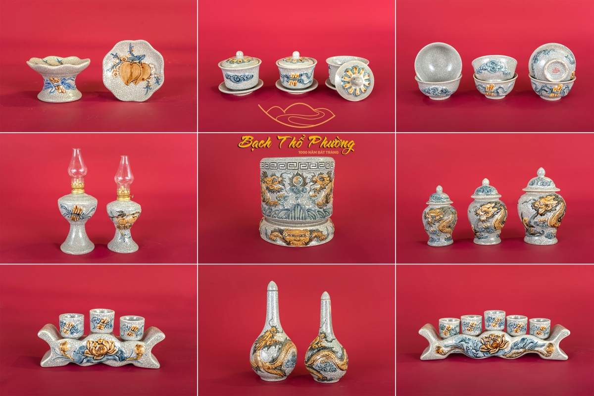 Đồ thờ men rạn