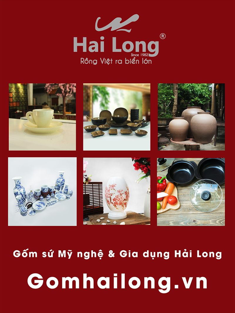 Gốm sứ gia dụng Hải Long Việt Nam