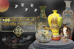bình gốm phong thủy Bát Tràng