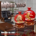 Bình hút lộc vẽ vàng cho người mệnh Thổ