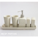 Set phụ kiện phòng tắm Bình phịt vuông rạn