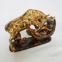 tượng gốm sứ vẽ vàng trâu phong thủy_2