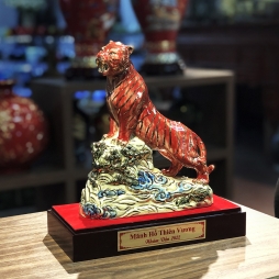 tượng gốm mãnh hổ thiên vương quà tặng nhâm dần 2022