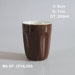 Cốc múi men nâu