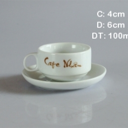 Tách trà - tách cà phê truyền thống (Trắng)