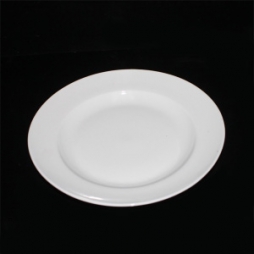 Đĩa sứ tròn Bát Tràng cao cấp phi 26cm (Trắng)