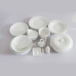 Set 22 sản phẩm bộ đồ ăn sứ cao cấp (Trắng)
