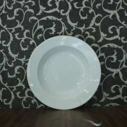 Đĩa sứ 2 lá phi 20cm (Trắng)