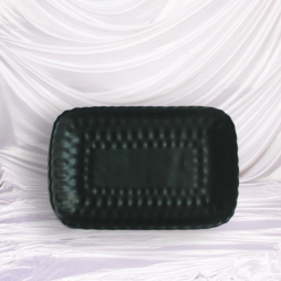 Khay chữ nhật lượn mát đen cỡ số 1