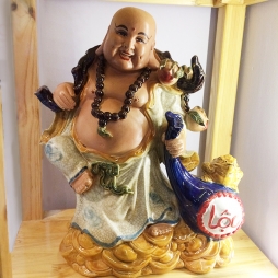 Tượng Phật Di Lặc kéo lộc - S2