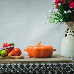 Nồi đất NodaCook Bí ngô chống dính 650ml (Cam)