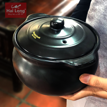 nồi đất men đen 2 lít