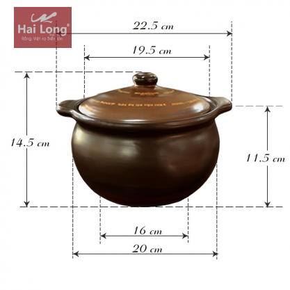 Nồi đất đáy từ 2 lít (Màu nâu)