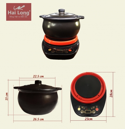 Nồi điện đa năng 2 Lít Gốm kháng khuẩn