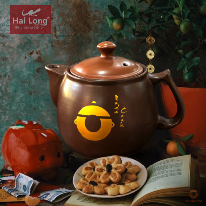 ấm sắc thuốc 4 lít màu nâu mới 2022