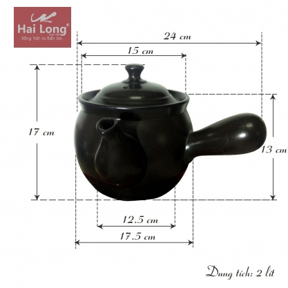 Ấm sắc thuốc bắc 2 lít NodaCook
