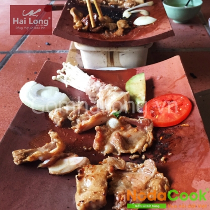 ngói nướng thịt