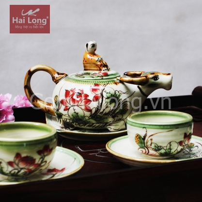 Bộ ấm trà đẹp kiểu dáng Cậu bé chăn trâu 