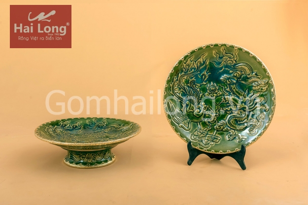 mâm bồng đồ thờ cúng gốm Bát Tràng