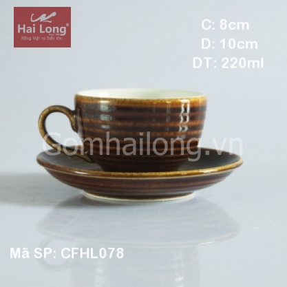 Bộ tách cafe cappuccino siêu đẹp giả vuốt