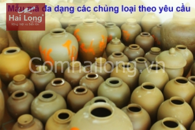 Chum sành đa dạng kích cỡ