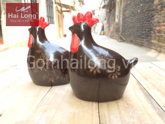 Tượng gà con giống quà tặng cho trẻ em thân hồng