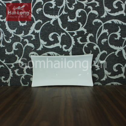 Khay sứ để khăn lã vọng (Trắng)