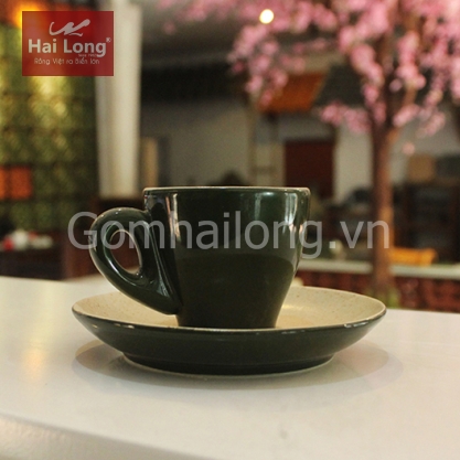tách cà phê espresso men xanh bộ đội