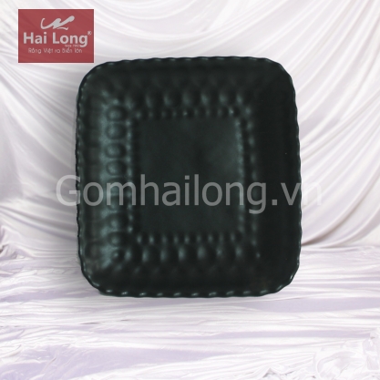 Đĩa vuông lượn men mát đen cỡ số 1
