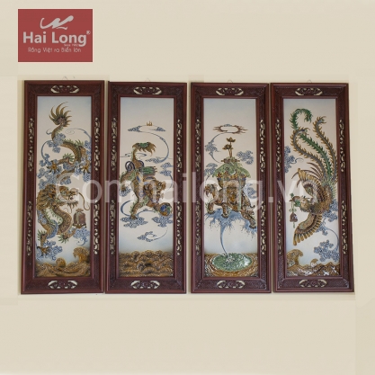 Tranh sứ tứ linh