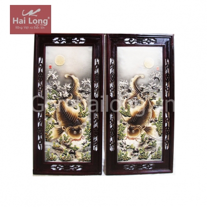 Tranh sứ Lý Ngư Vọng Nguyệt_01