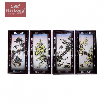 Tranh sứ Tùng Cúc Trúc Mai_01