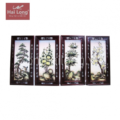 Tranh sứ Tùng Cúc Trúc Mai_02