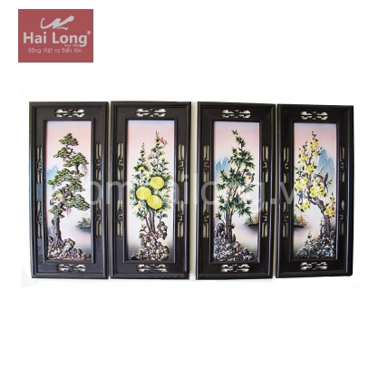 Tranh sứ Tùng Cúc Trúc Mai_05