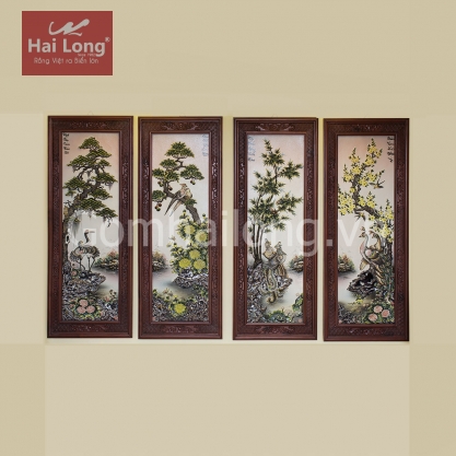 Tranh sứ Tùng Cúc Trúc Mai_08