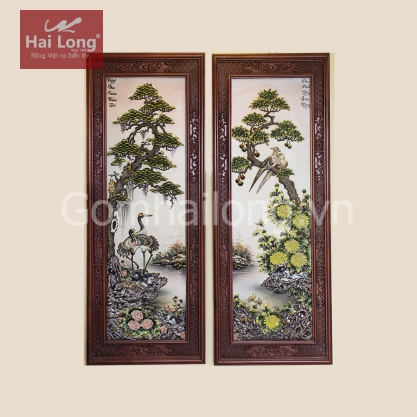 Tranh sứ Tùng Cúc Trúc Mai_08