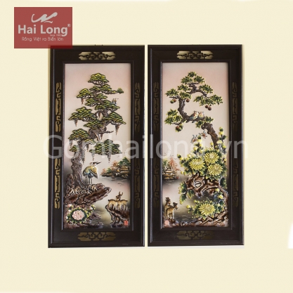 Tranh sứ Tùng Cúc Trúc Mai_10