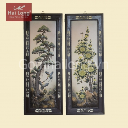 Tranh sứ Tùng Cúc Trúc Mai_15