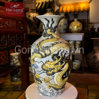 Loc binh men ran dap noi Bat Trang - Gom su Hai Long