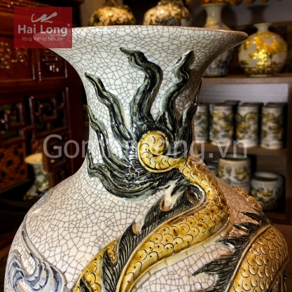 Loc binh men ran dap noi Bat Trang - Gom su Hai Long