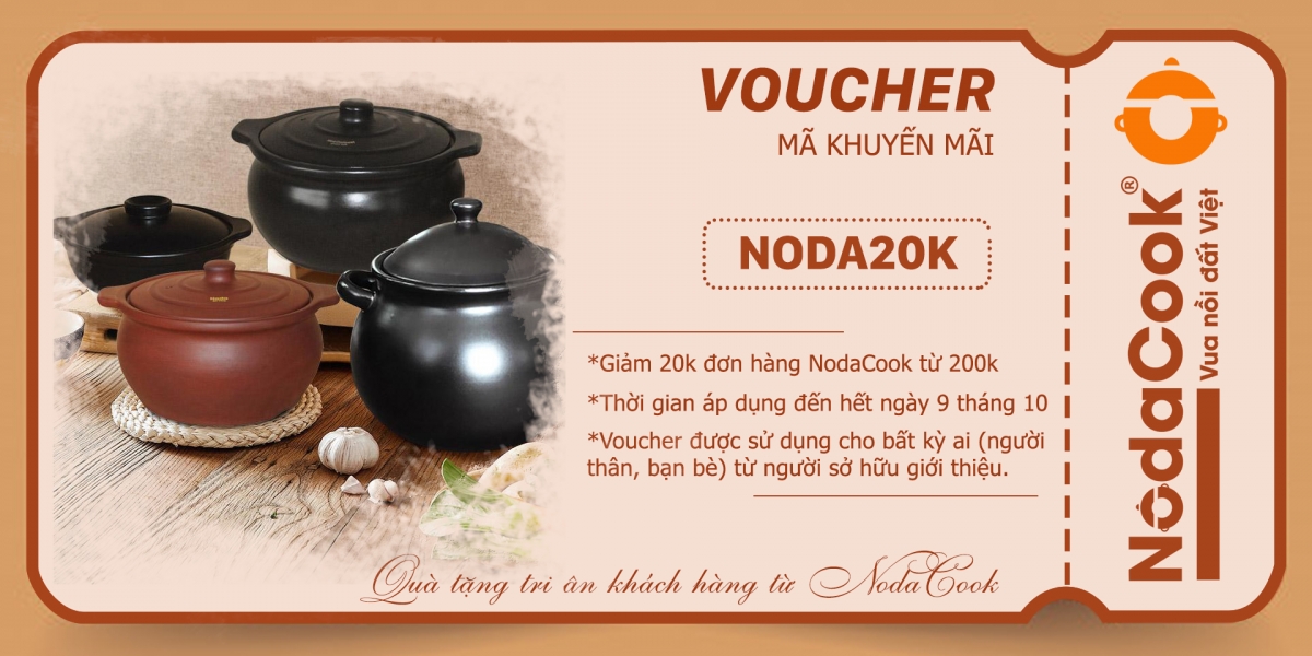 voucher khuyến mãi từ NodaCook